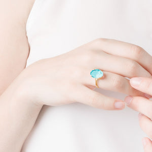 Pure Essence Blue Topaz Ring