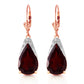 Moonlit Serenity Garnet Earrings