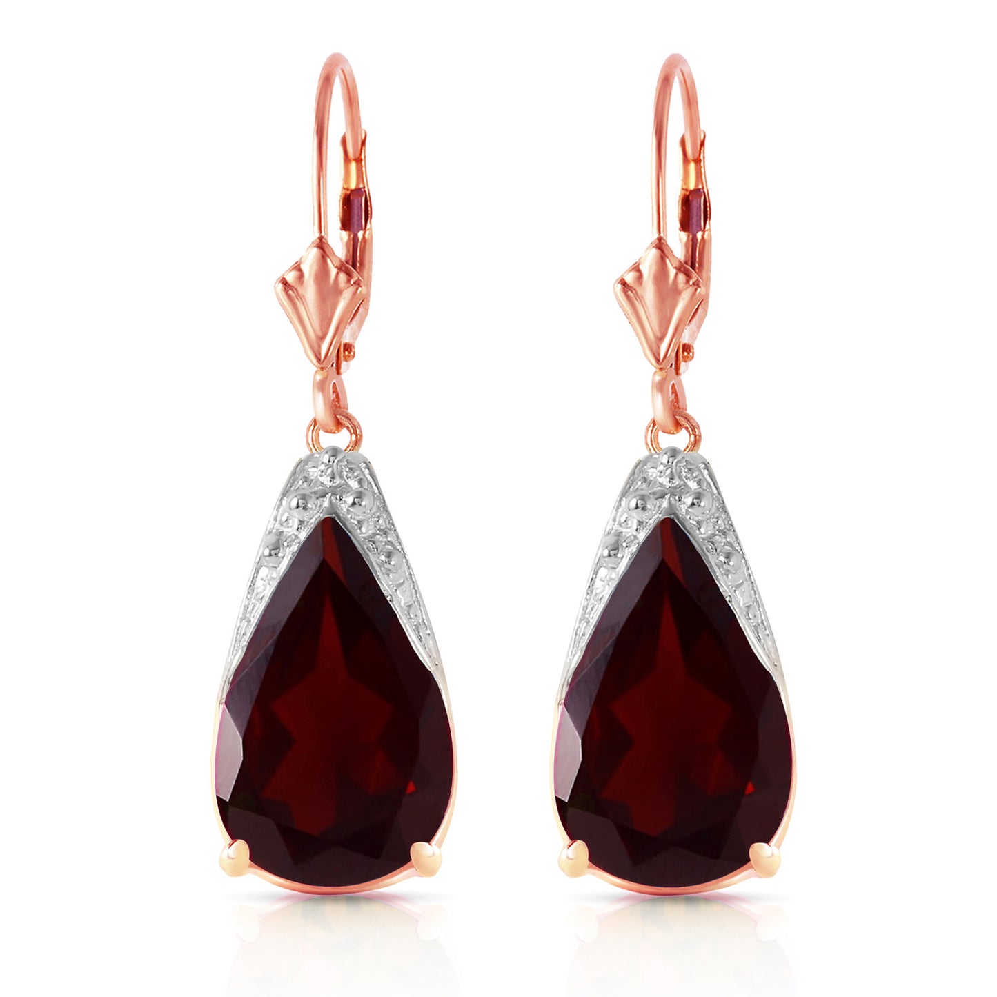 Moonlit Serenity Garnet Earrings
