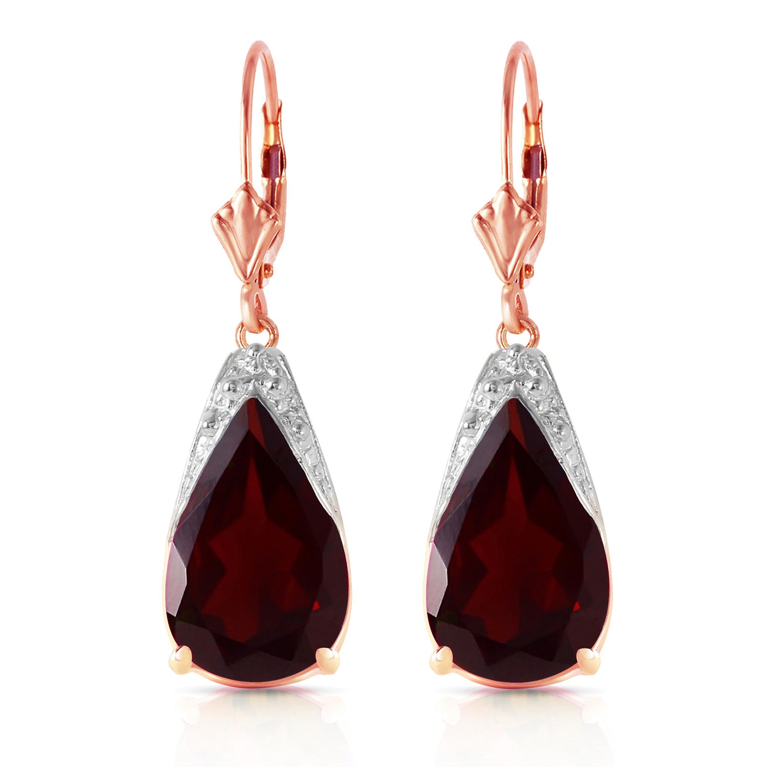 Moonlit Serenity Garnet Earrings