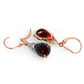 Moonlit Serenity Garnet Earrings