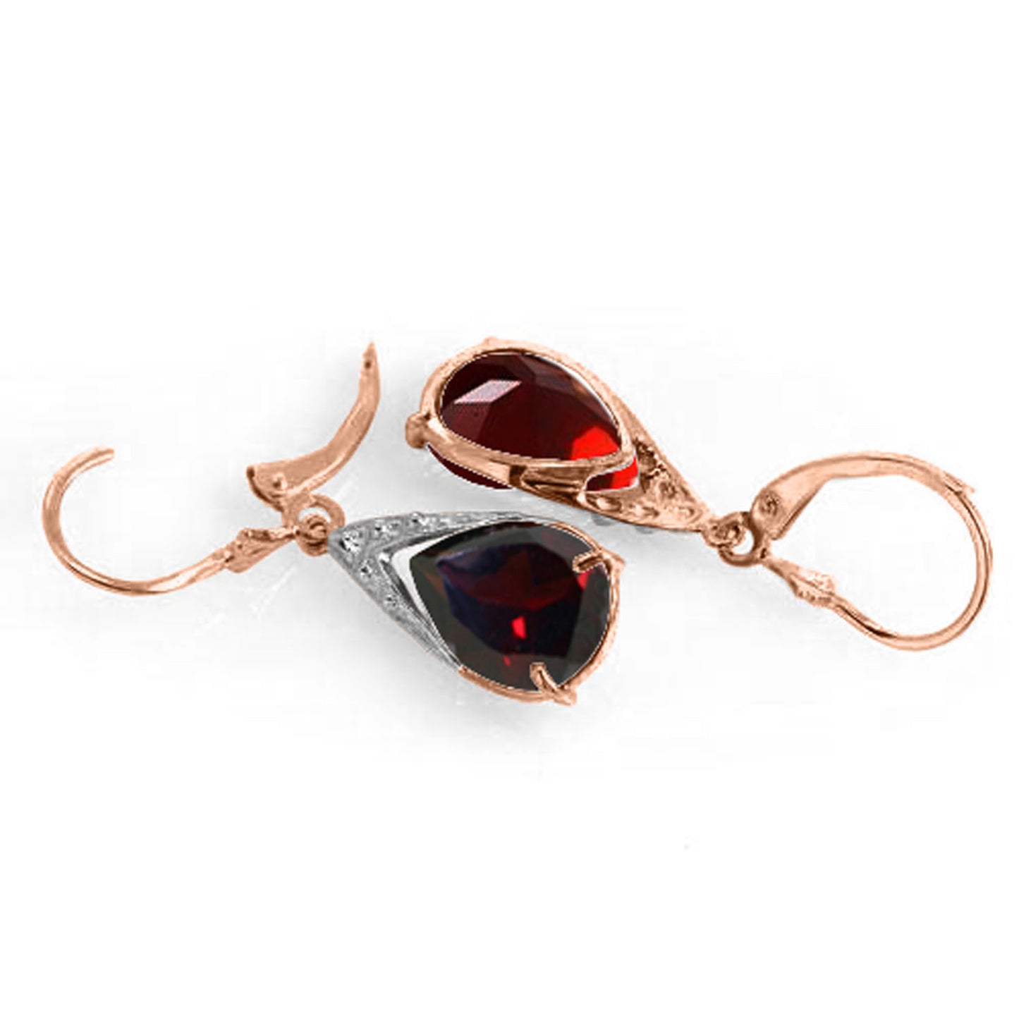 Moonlit Serenity Garnet Earrings