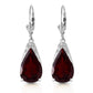 Moonlit Serenity Garnet Earrings