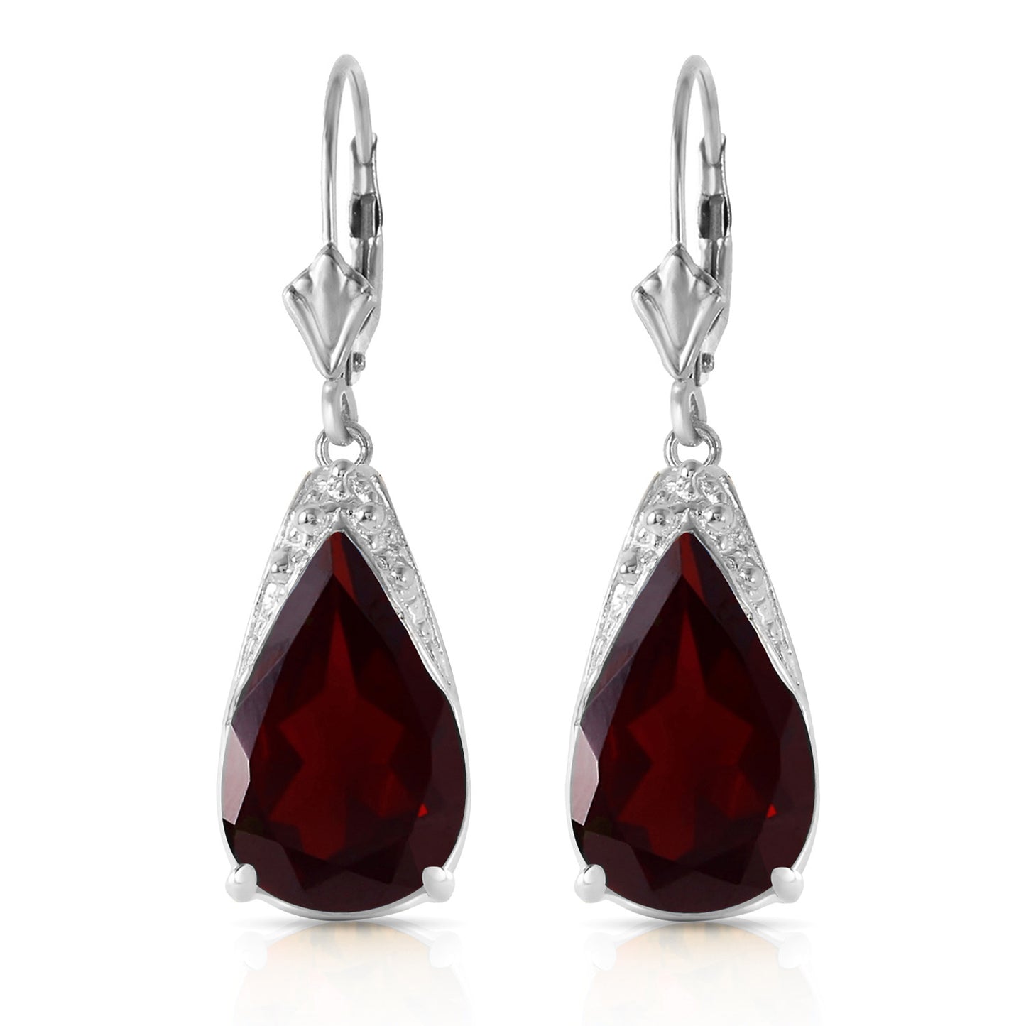 Moonlit Serenity Garnet Earrings