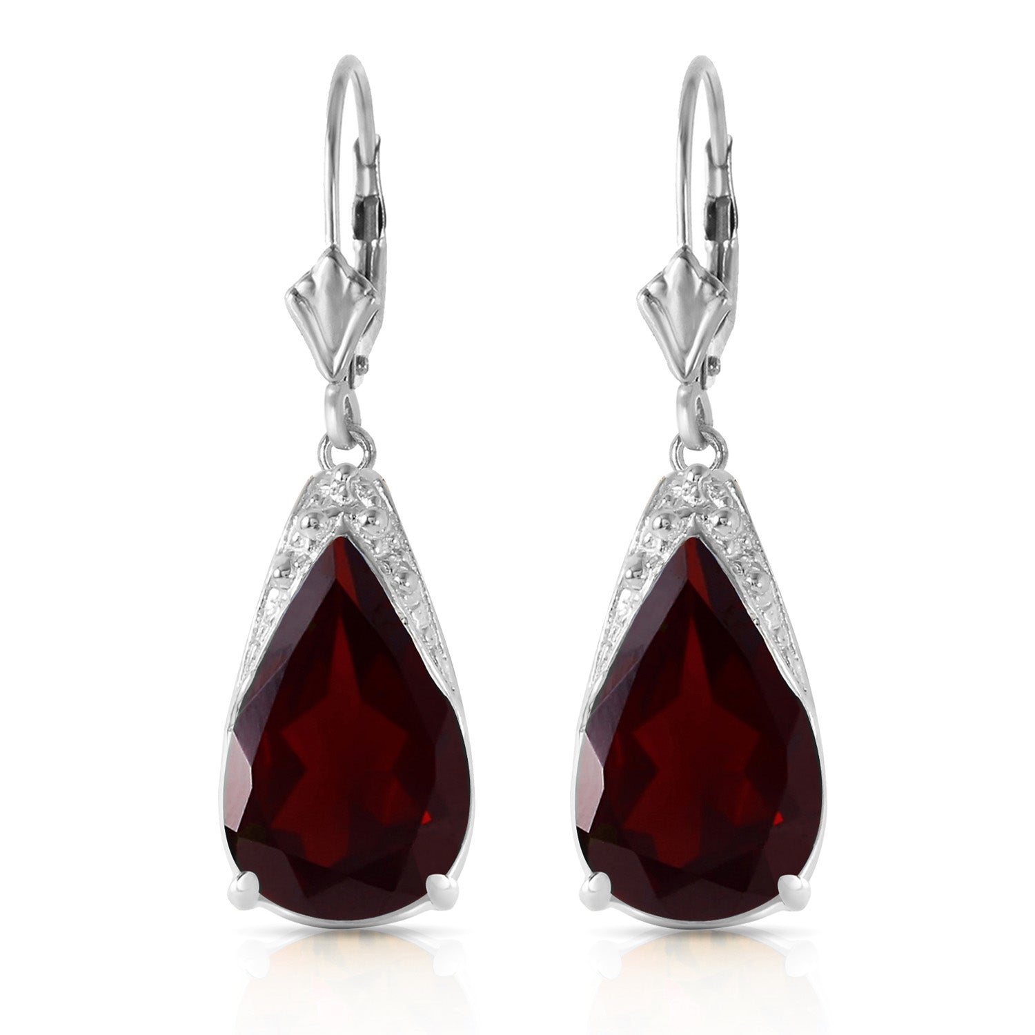 Moonlit Serenity Garnet Earrings