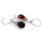 Moonlit Serenity Garnet Earrings
