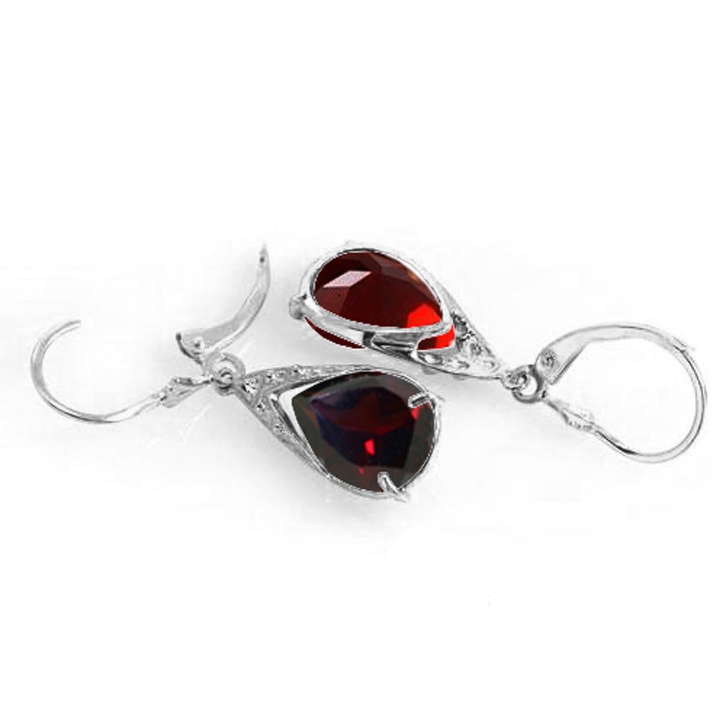 Moonlit Serenity Garnet Earrings