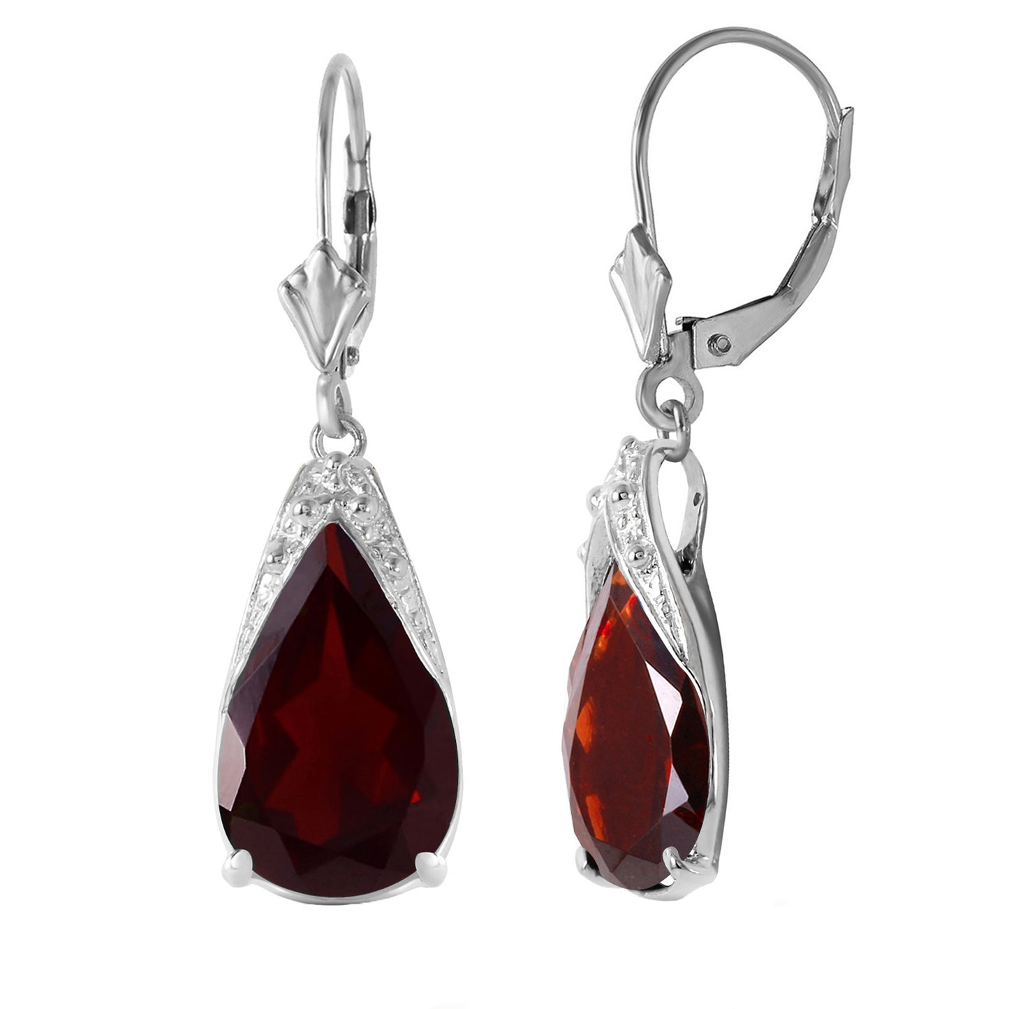 Moonlit Serenity Garnet Earrings