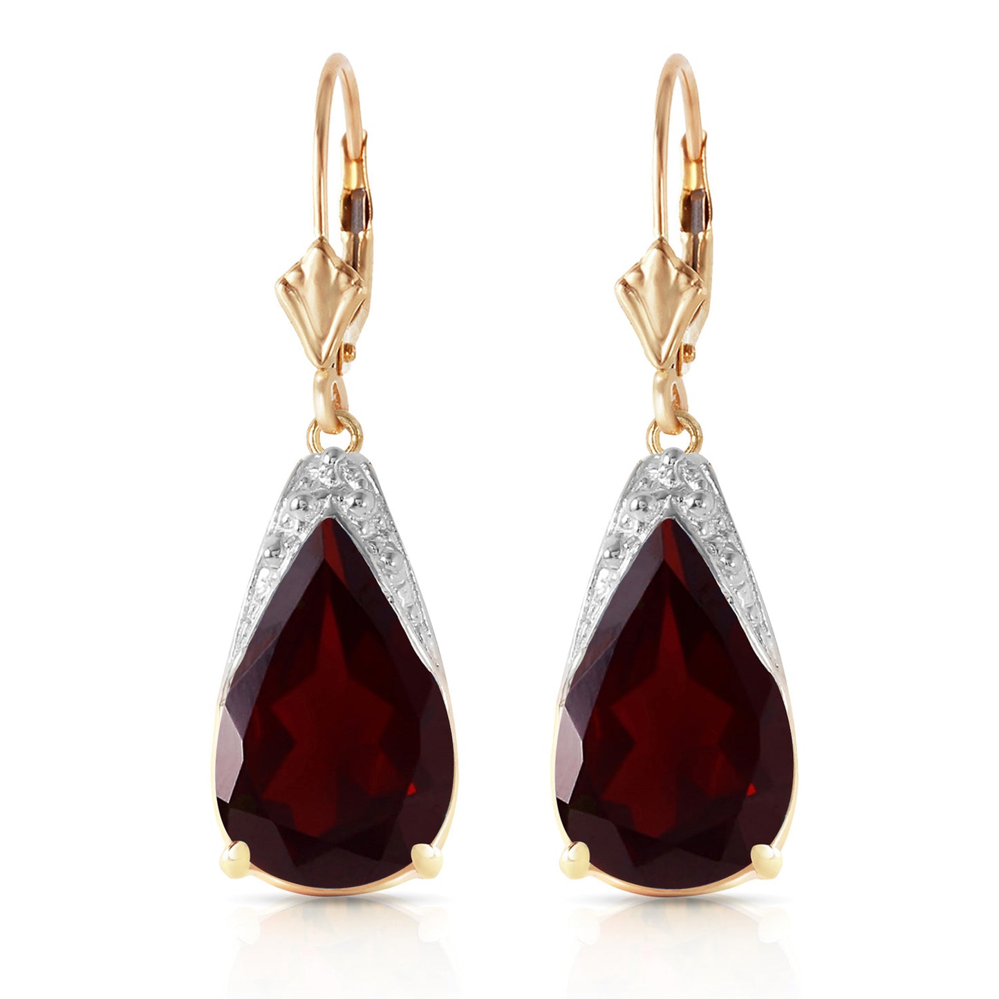 Moonlit Serenity Garnet Earrings