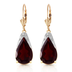 Moonlit Serenity Garnet Earrings