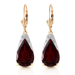 Moonlit Serenity Garnet Earrings