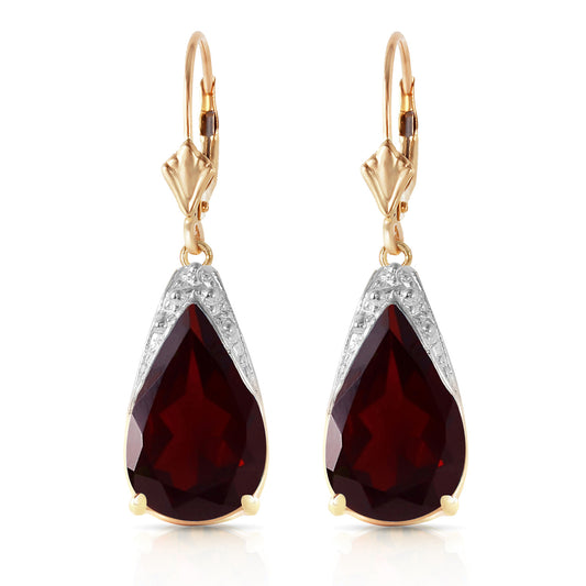 Moonlit Serenity Garnet Earrings