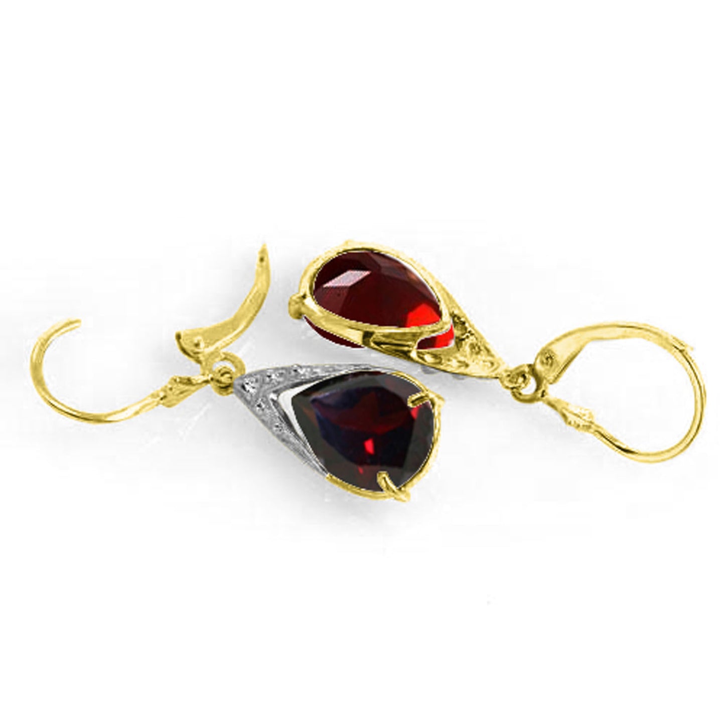 Moonlit Serenity Garnet Earrings