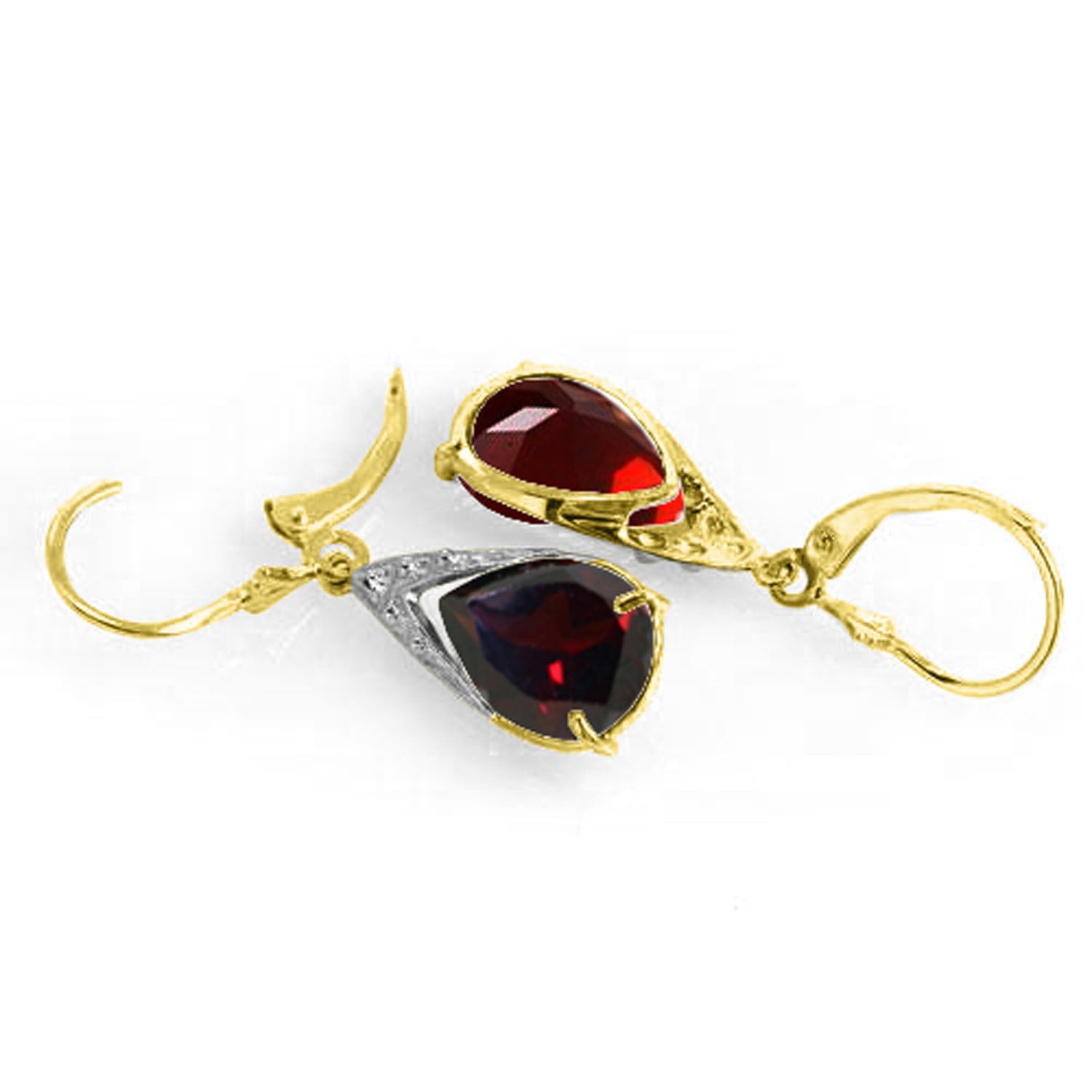 Moonlit Serenity Garnet Earrings