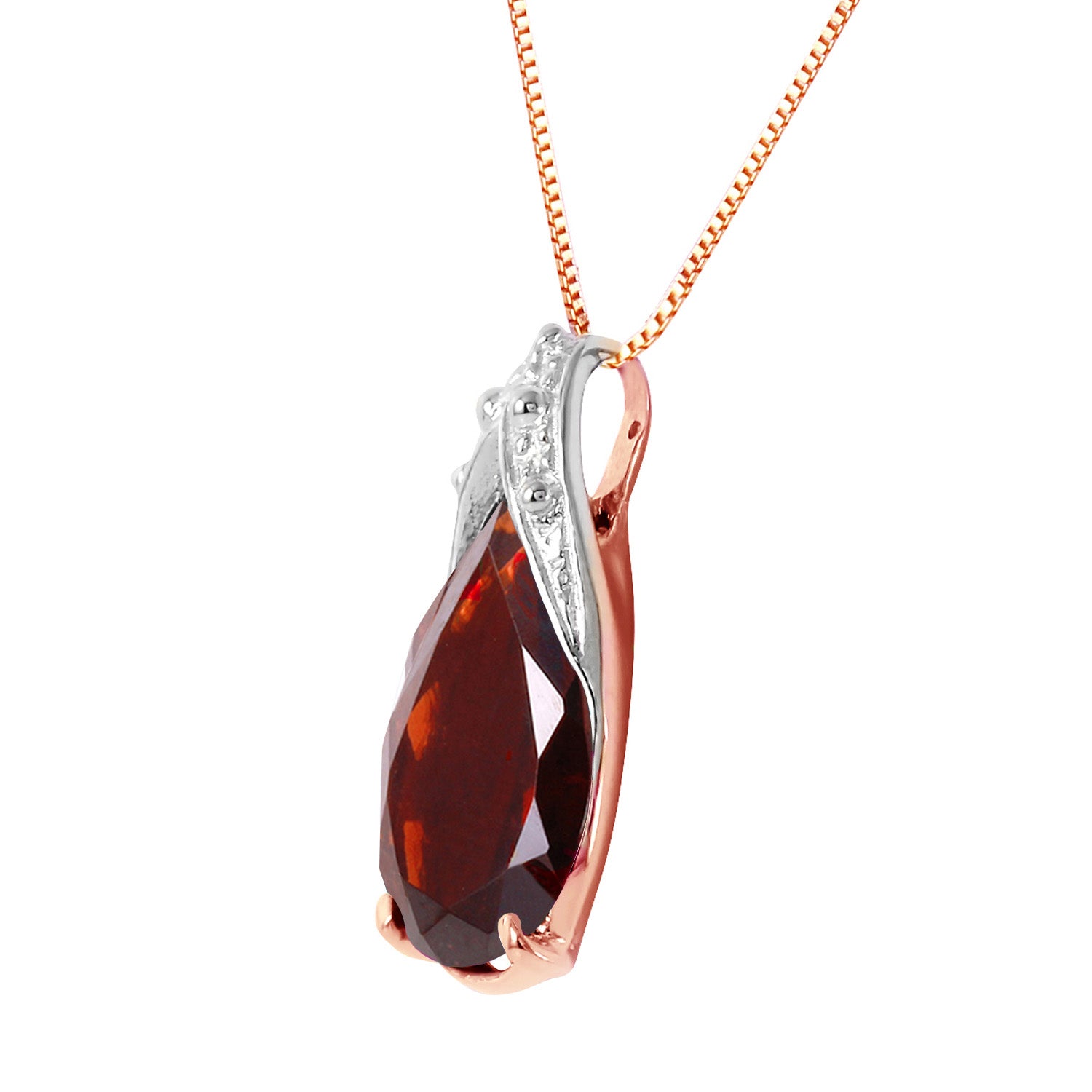 Moonlit Serenity Garnet Chain