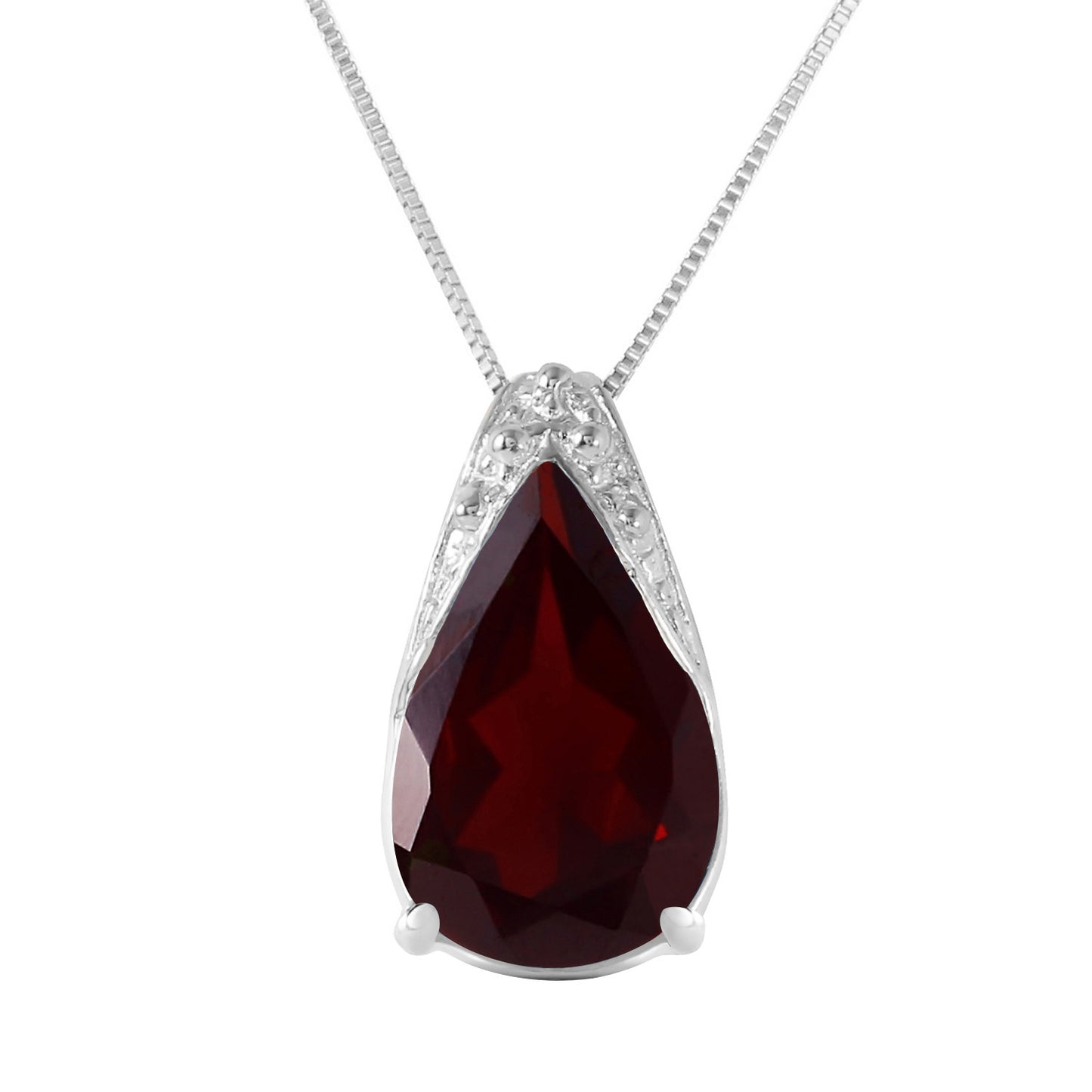 Moonlit Serenity Garnet Chain