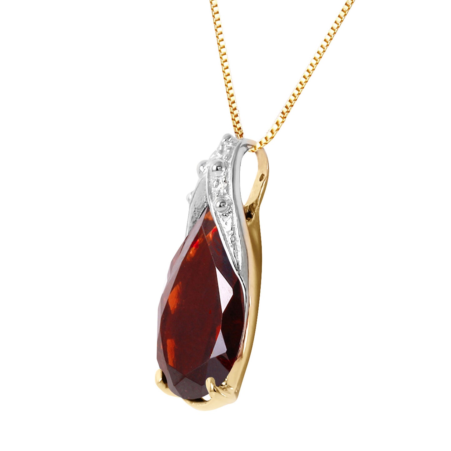 Moonlit Serenity Garnet Chain
