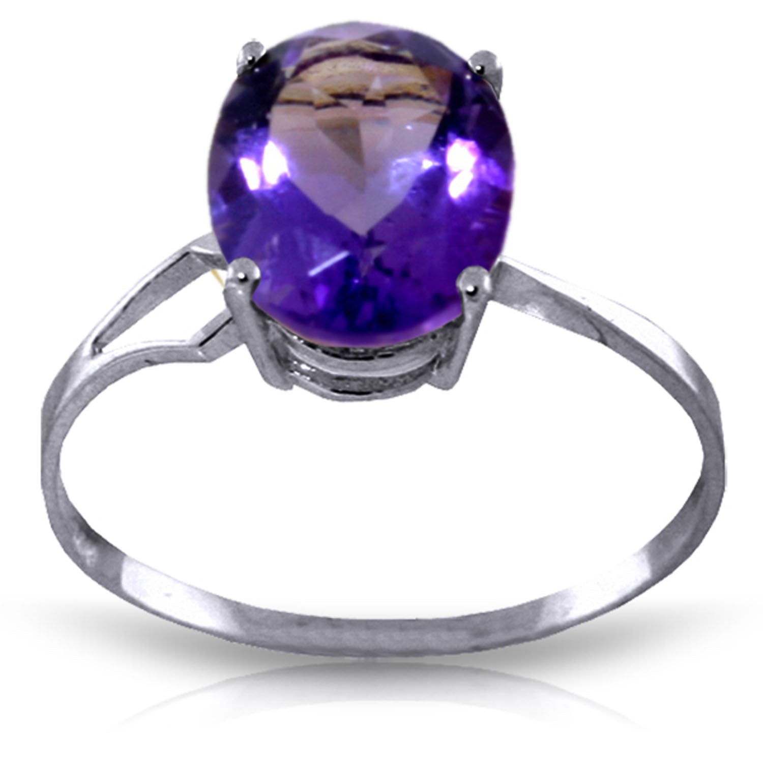 Gleaming Glow Amethyst Ring