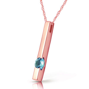 Sunset Glow Blue Topaz Necklace