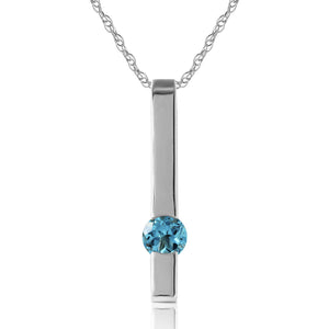 Sunset Glow Blue Topaz Necklace