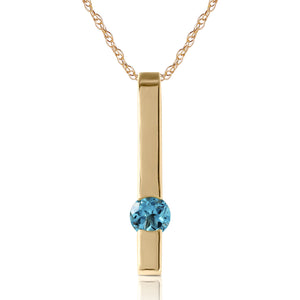 Sunset Glow Blue Topaz Necklace