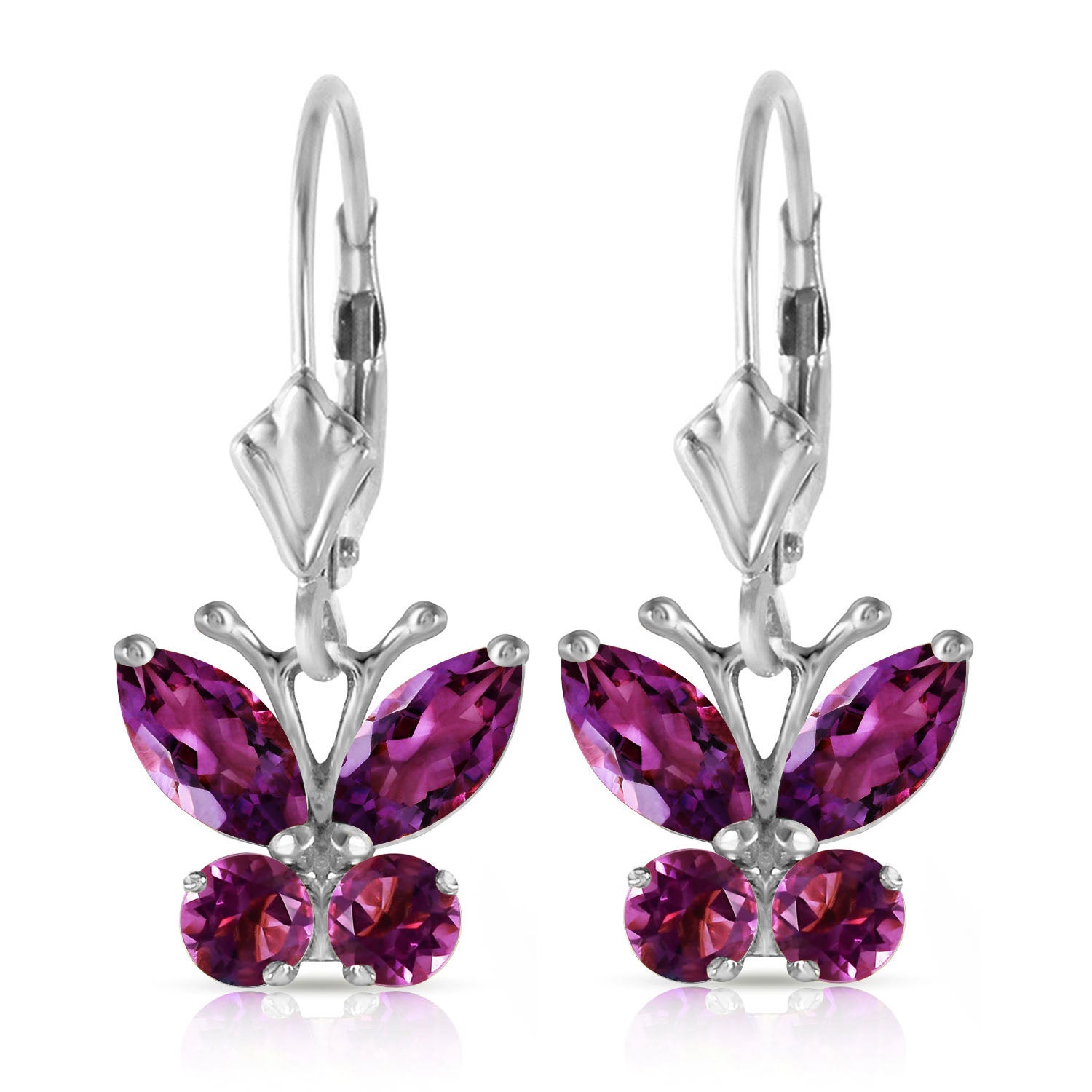 Autumn Breeze Amethyst Earrings