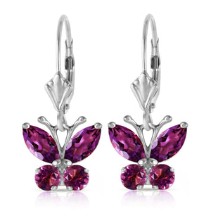 Autumn Breeze Amethyst Earrings