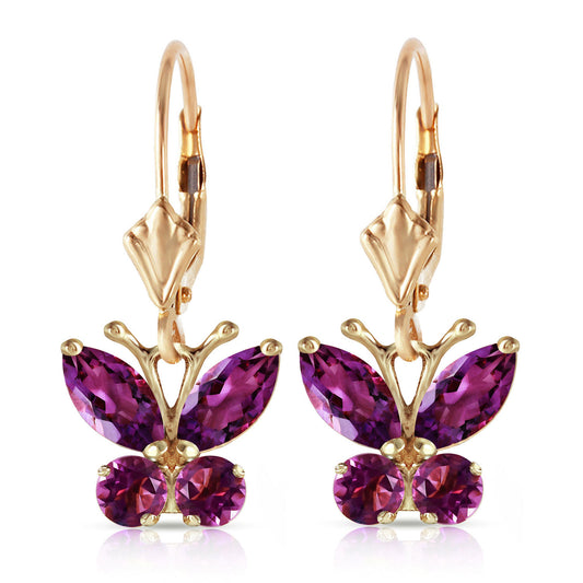 Autumn Breeze Amethyst Earrings
