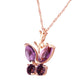 Glimmering Wings Amethyst Necklace