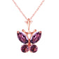 Glimmering Wings Amethyst Necklace