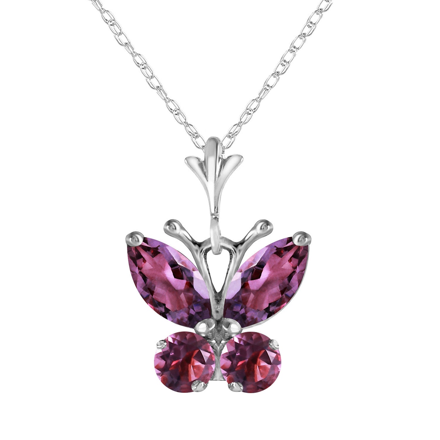 Glimmering Wings Amethyst Necklace