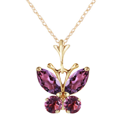 Glimmering Wings Amethyst Necklace