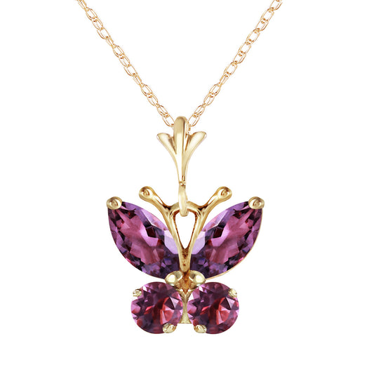 Glimmering Wings Amethyst Necklace