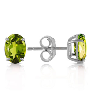 Tranquil Moon Peridot Stud Earrings