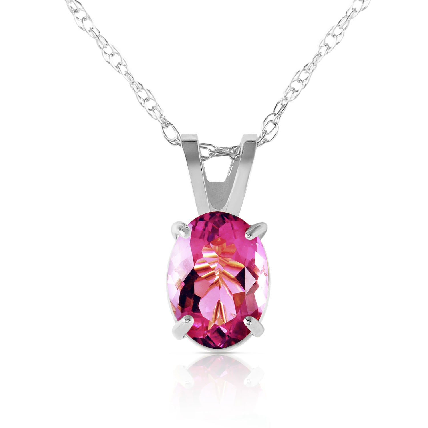 Tranquil Moon Pink Topaz Necklace