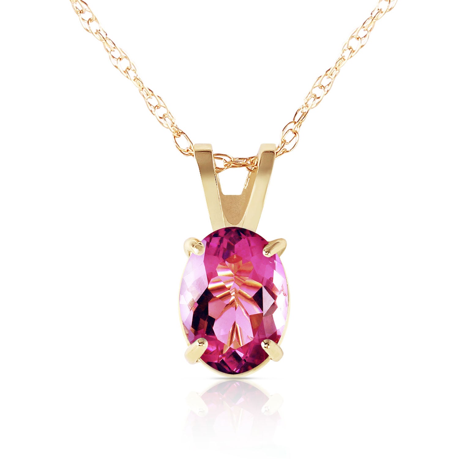 Tranquil Moon Pink Topaz Necklace