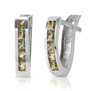 Huggie Haven Green Sapphire Earrings