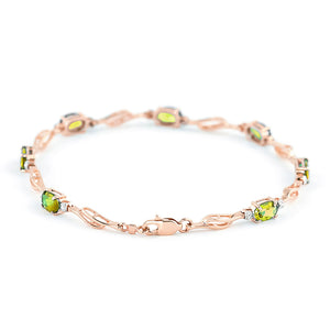 Shimmering Array Bracelet and Peridot Diamond
