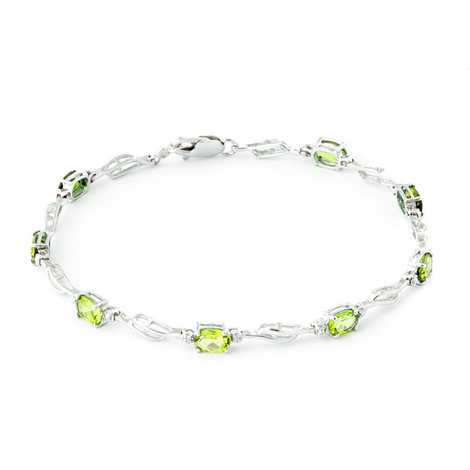 Shimmering Array Bracelet and Peridot Diamond