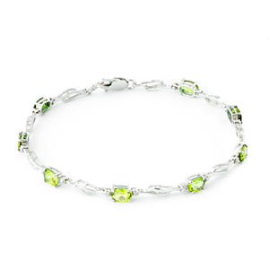 Shimmering Array Bracelet and Peridot Diamond