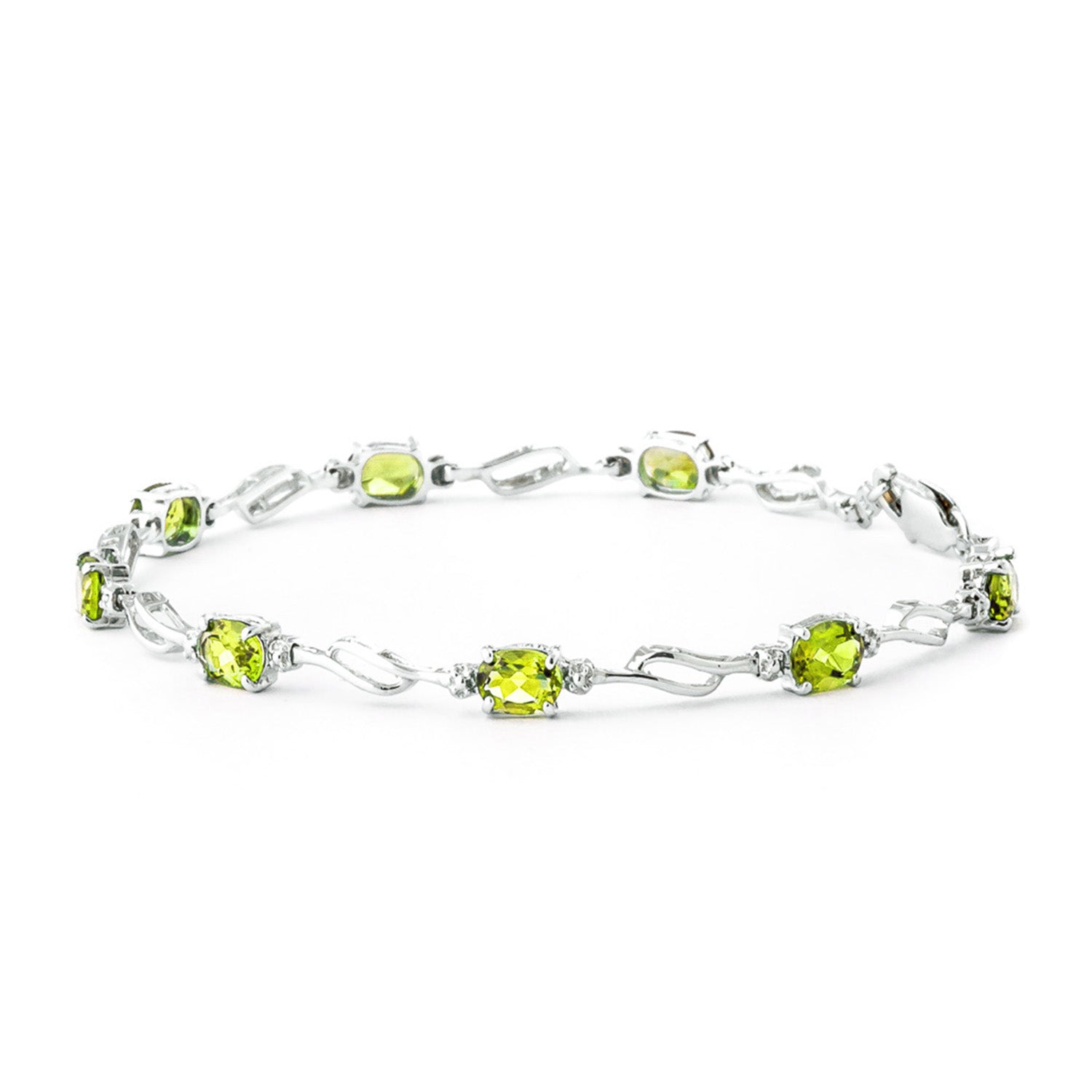 Shimmering Array Bracelet and Peridot Diamond
