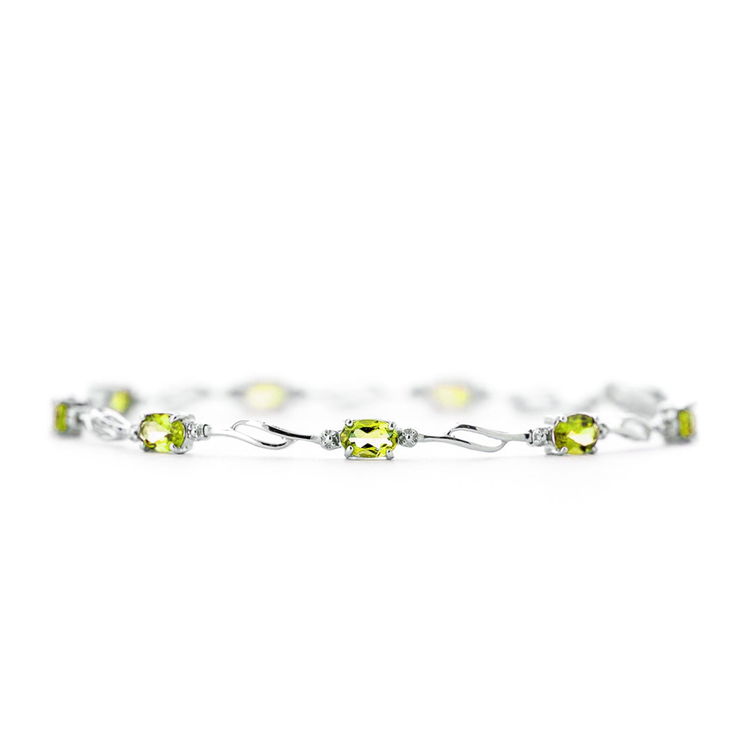 Shimmering Array Bracelet and Peridot Diamond