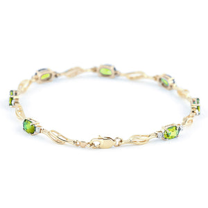 Shimmering Array Bracelet and Peridot Diamond