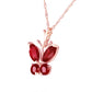 Glimmering Wings Ruby Necklace