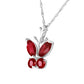 Glimmering Wings Ruby Necklace