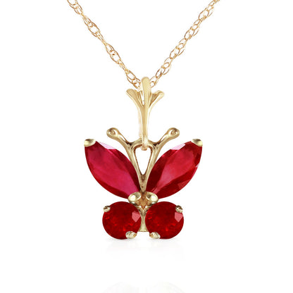 Glimmering Wings Ruby Necklace