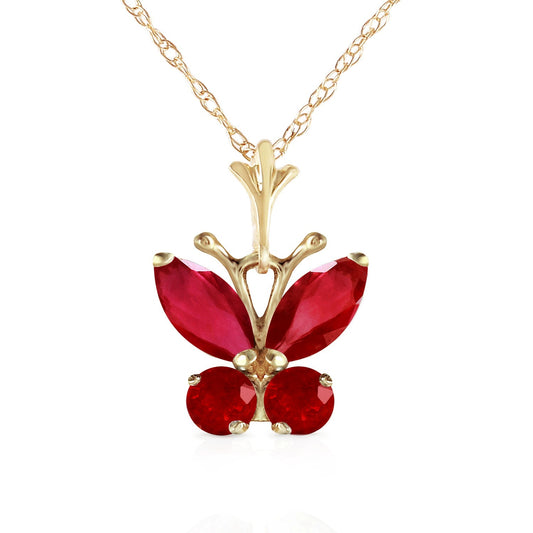 Glimmering Wings Ruby Necklace