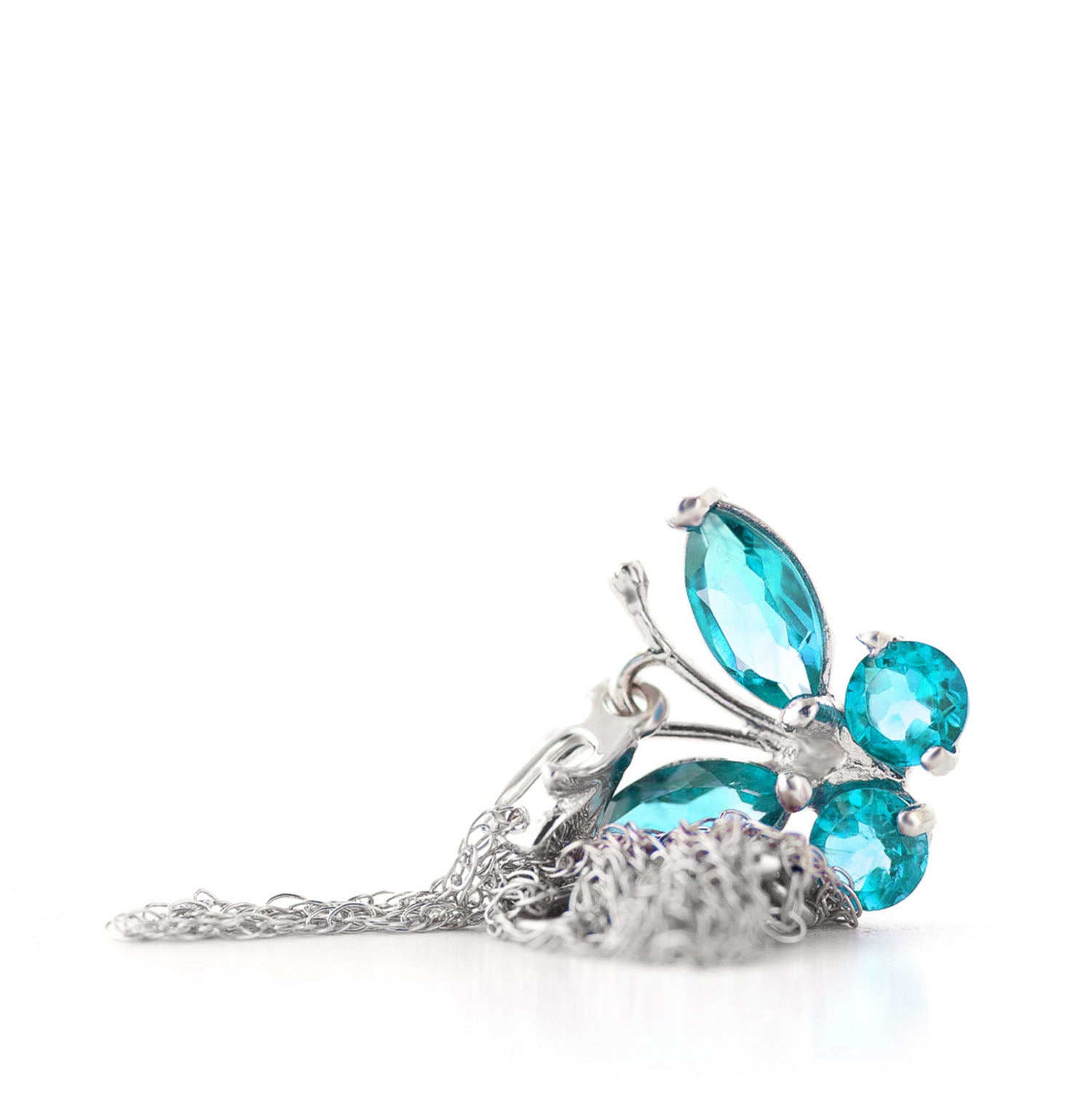 Autumn Breeze Blue Topaz Necklace