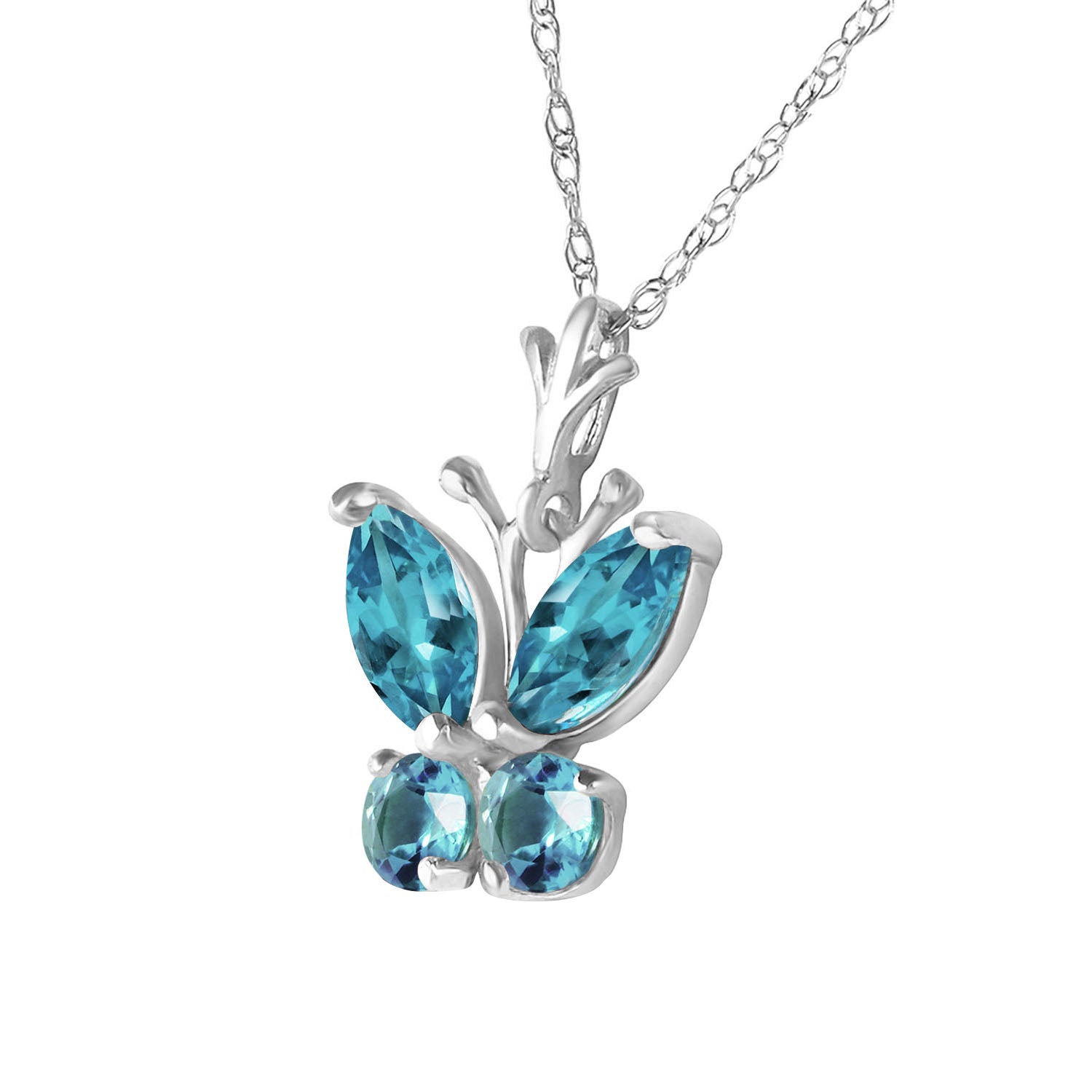 Autumn Breeze Blue Topaz Necklace
