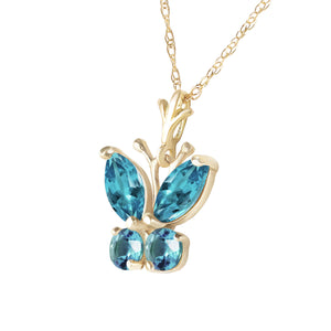 Autumn Breeze Blue Topaz Necklace